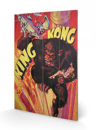 King Kong Wooden Wall Art Classic Motif