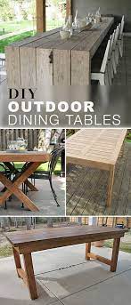 diy outdoor dining table projects