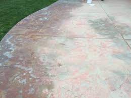 how to re a stamped concrete patio