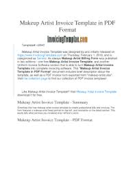 makeup artist forms pdffiller