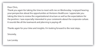 Thank You Letter After Interview Examples Sample Documents