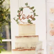 This is a great white wedding cake for those of you who like it plain. Love Script Rose Gold Wedding Cake Topper Yay