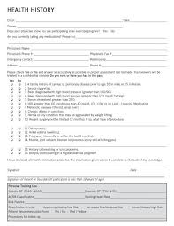 exercise readiness questionnaire