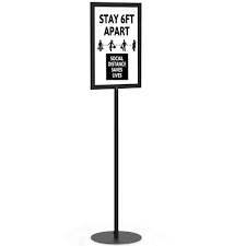floor standing sign holder