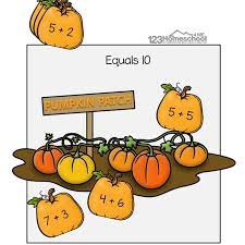 Pumpkin Patch Addition Making 10 Math