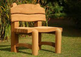Waveform Wooden Garden Chair Inspired