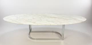 Mid Century Marble Coffee Table By