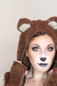 cute bear makeup tutorial for halloween