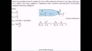 MECHANIKA PŁYNÓW: Równanie Bernoulliego - korepetycje online - YouTube