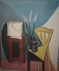 Woman with straw hat on floral background. Picasso Still Life With Chair By Tommyboy1872 On Deviantart
