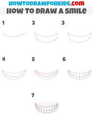 to draw a smile easy drawing tutorial