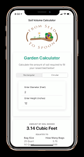 our garden soil calculator app to