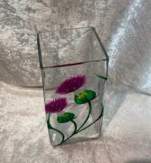 Square Glass Vase With My Original Hand