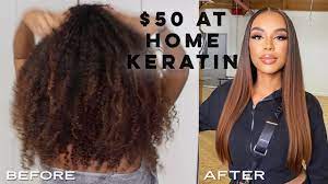 how to use keratin treatment at home to