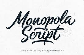 monopola script font dafont free