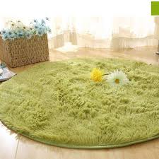 jual lans fluffy round rug carpets for