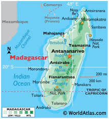 Click on the country, then the state and a specific area in the list to view the map. Madagascar Maps Facts World Atlas