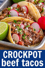 crockpot beef tacos belle of the kitchen