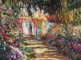 Claude Monet Garden Path At Giverny
