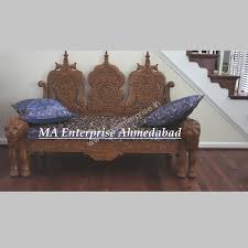 Indian Wooden Carved Sofa Furniture