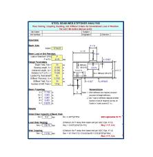 concentrated loads design excel sheet