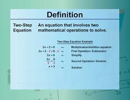 Definition Equation Concepts Two Step