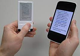 e paper display powered by nfc from