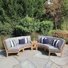 Curved Teak Outdoor Sectional Calypso