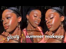glowy summer makeup tutorial dark