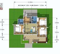 Three Bedroom Bungalow House Plan