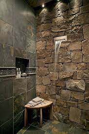10 Bathroom Stone Wall And Tile Around