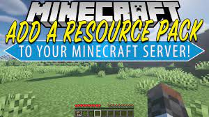 resource pack to your minecraft server
