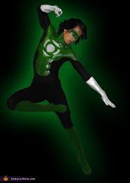 The diy green lantern costume is a 3 piece costume: Homemade Green Lantern Costume