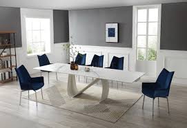 9087 dining table white by esf w