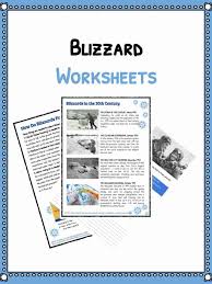 Blizzard Facts Information Worksheets Teaching Resource