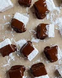 chocolate covered coconut marshmallows