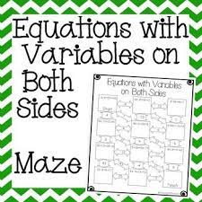 equations with variables on both sides