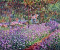 Garden At Giverny By Claude Monet