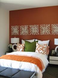 Orange Accents In Bedrooms 68 Stylish