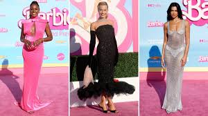 the barbie premiere s pink carpet