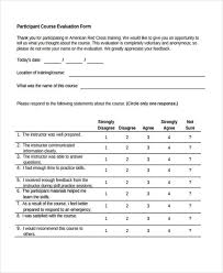 Business Wonderful Training Evaluation Form Templates In Pdf Or Word