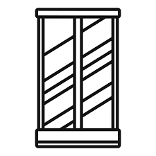 Washroom Cabin Icon Outline Vector