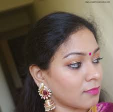 south indian traditional saree and makeup