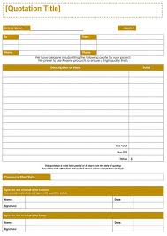 Service Quotation Template Dilli Quotations Be Yourself