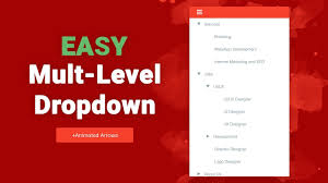 Easy Multi Level Dropdown Menu Tutorial Using Only Css With Animated Dropdown Arrows