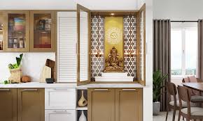Pooja Room Wall Unit Interior Designs