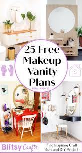 25 homemade diy makeup vanity plans