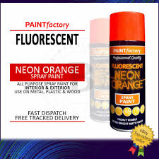 1x Fluorescent Neon Orange Spray Paint