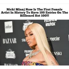 Nicki Minaj Makes History With 100 Entries On Billboard