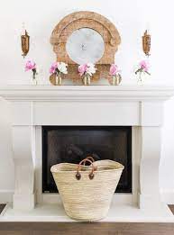 french country fireplace mantel decor ideas
